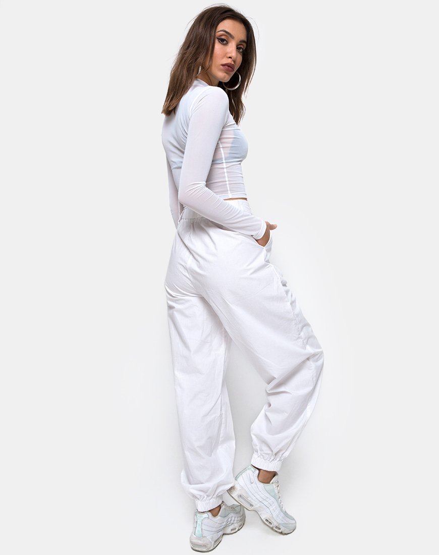 Bild von Rhala Crop Top aus weißem Netz