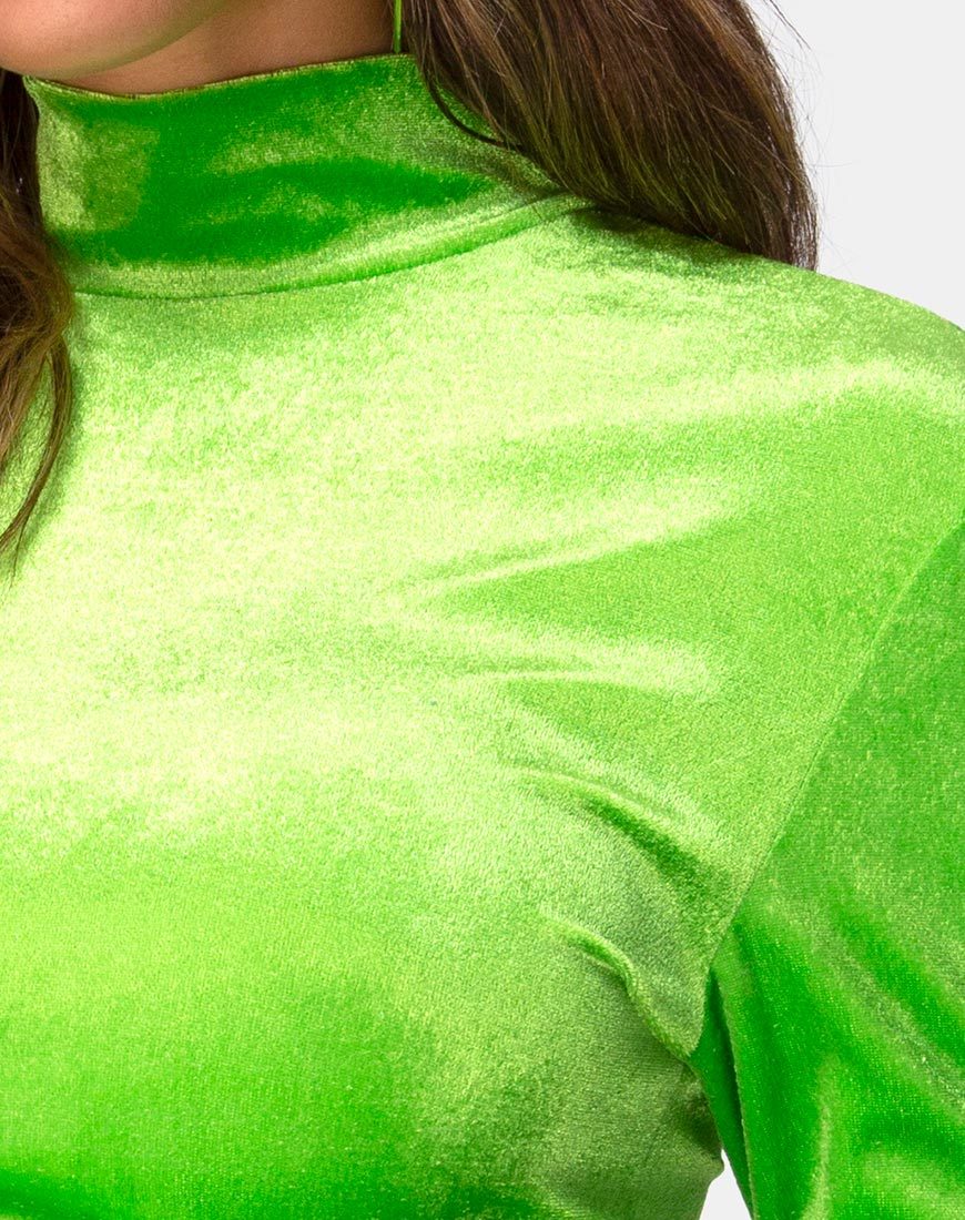 Bild von Lara Crop Top in Velvet Lime