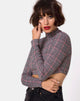 Bild von Laretta Crop Top in Charles Check Blush