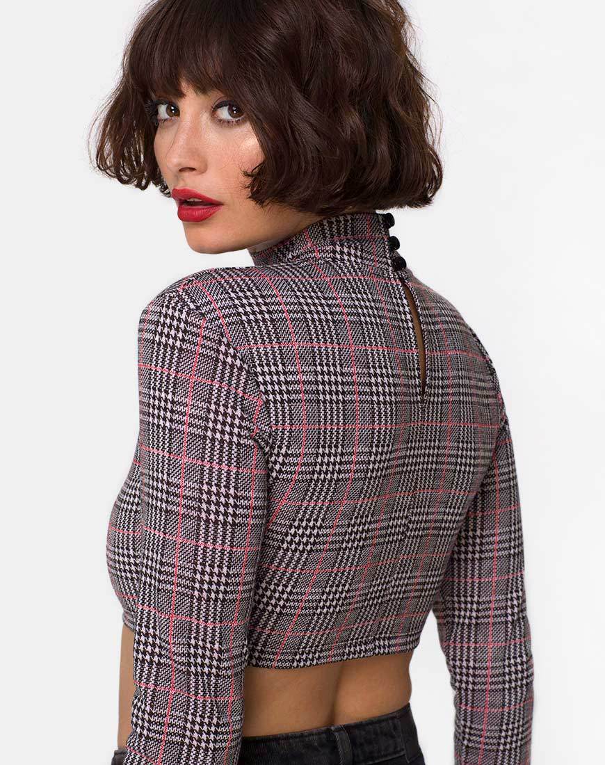 Bild von Laretta Crop Top in Charles Check Blush