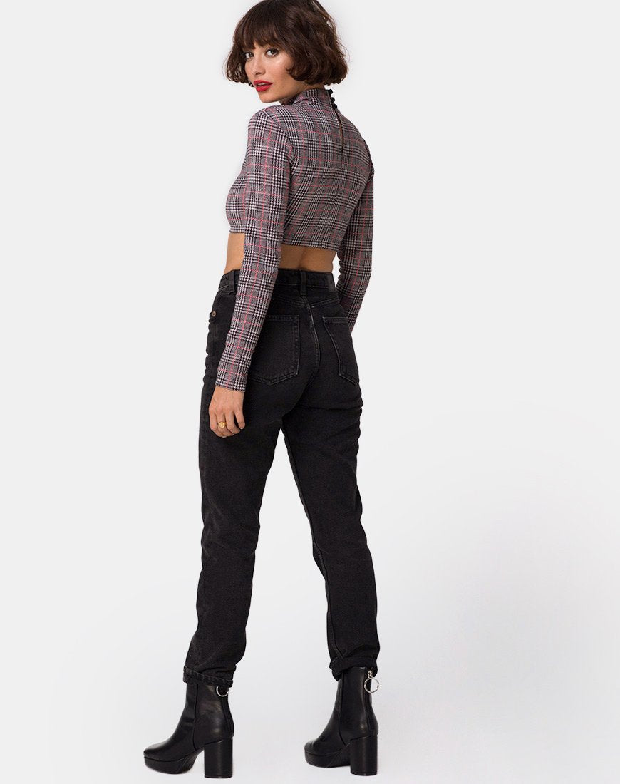 Bild von Laretta Crop Top in Charles Check Blush