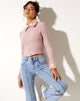 Bild von Larita Cardi in Dusky Pink gestrickt