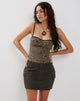 Bild von Lashi Riemchen-Cami-Top in Mini Cheetah