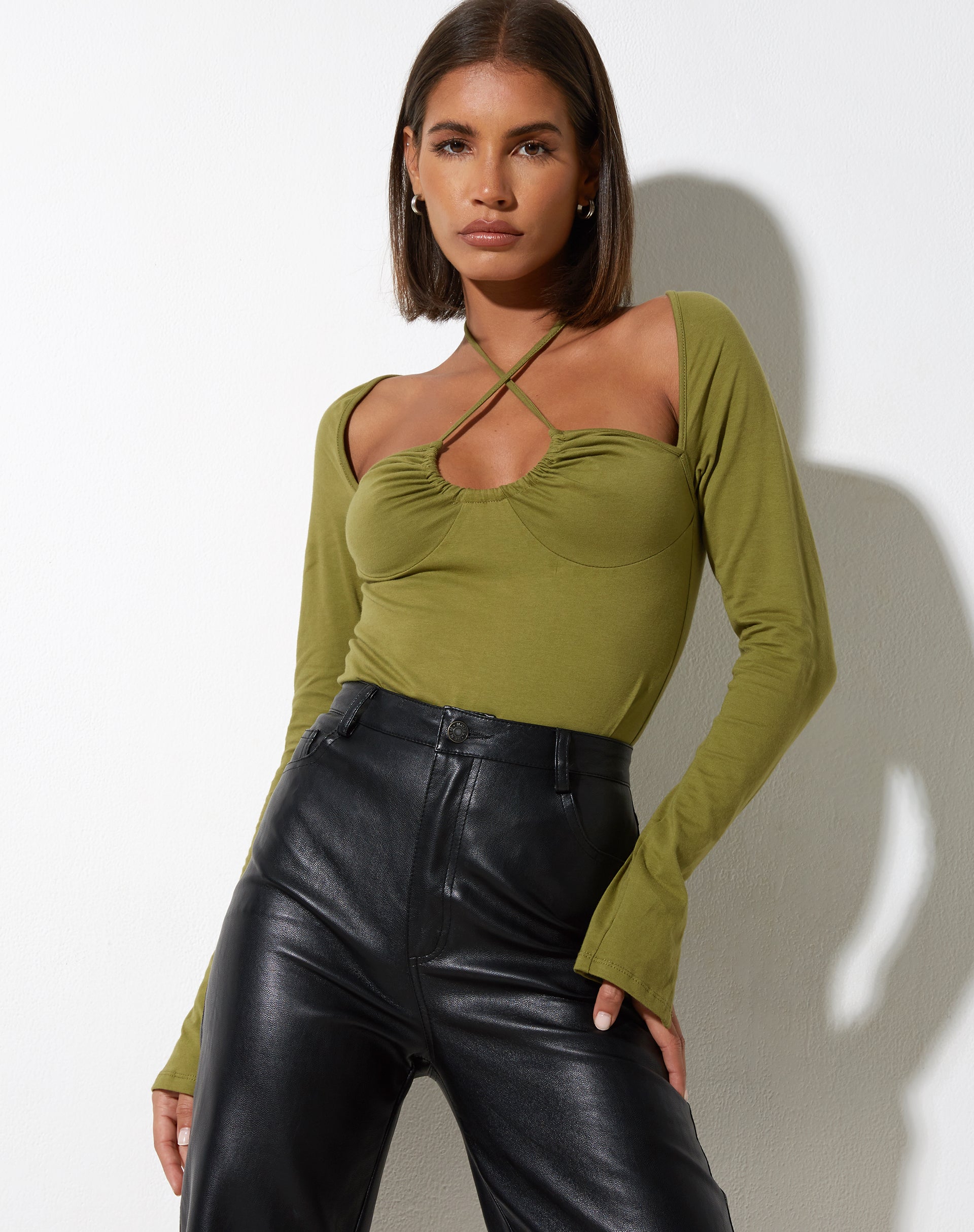 Bild von Lasira Mieder in Khaki