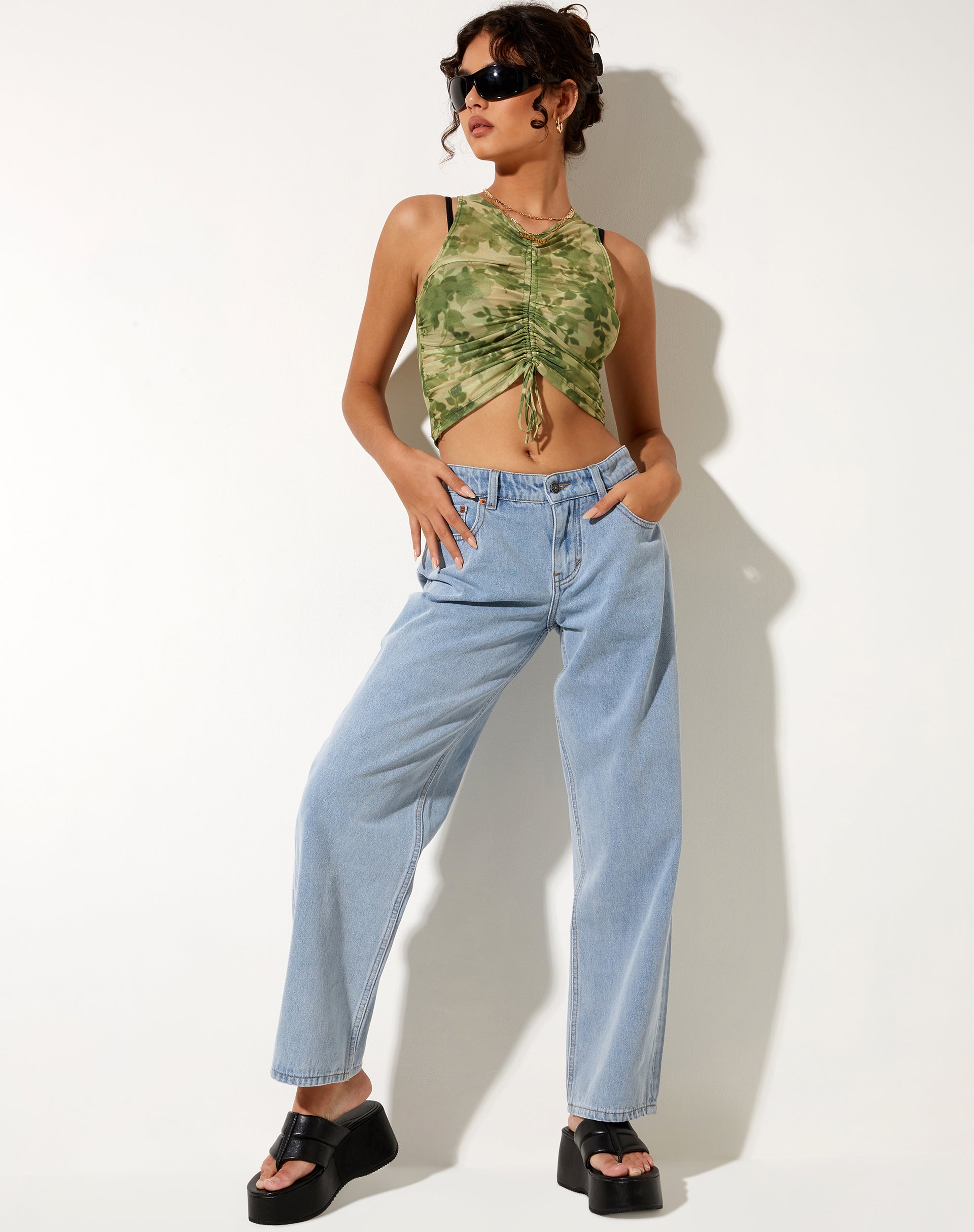Bild von Lasa Vest Top in Blurred Floral
