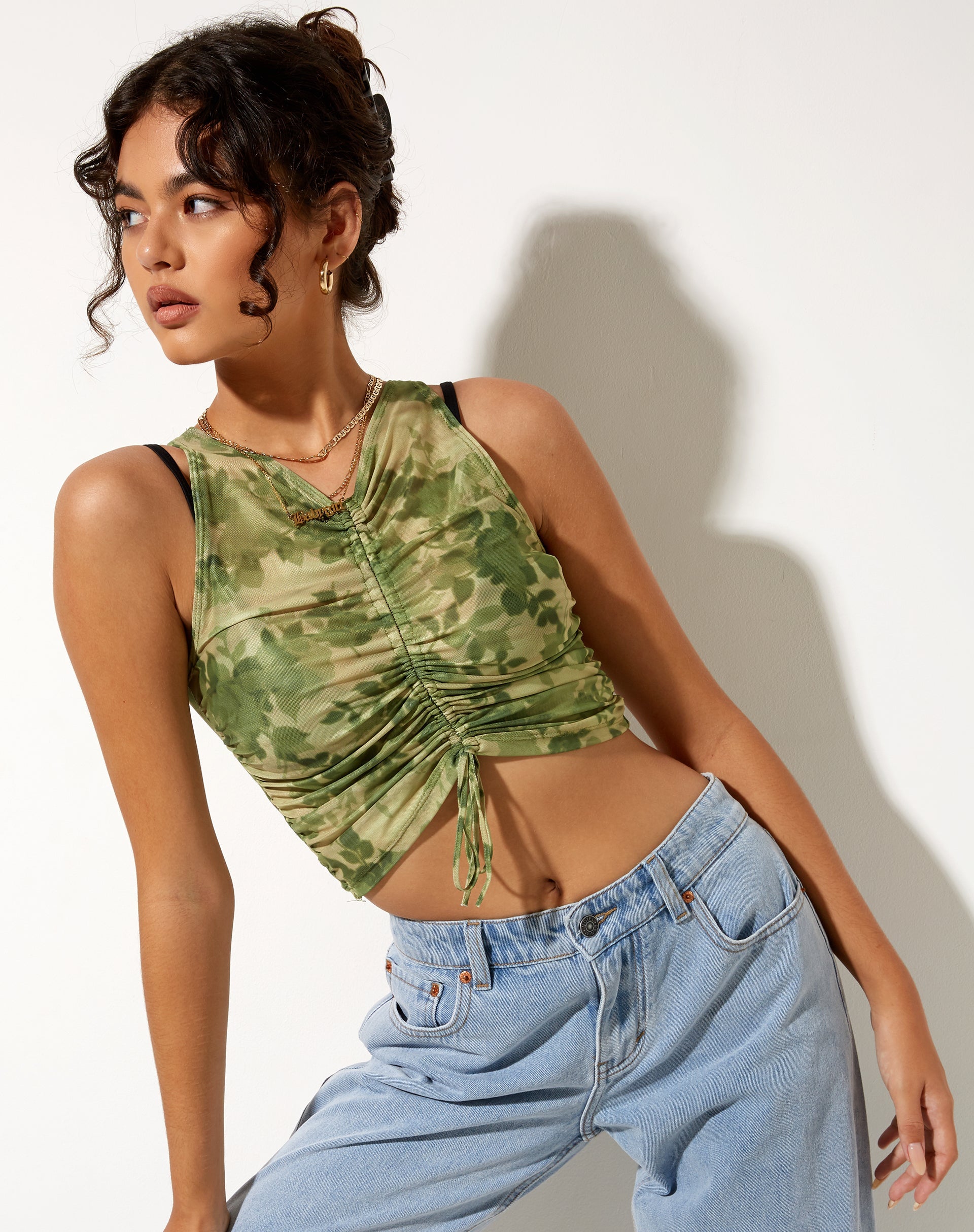 Bild von Lasa Vest Top in Blurred Floral