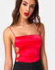 Bild von Lati Geschnürtes Mieder in Satin Rot