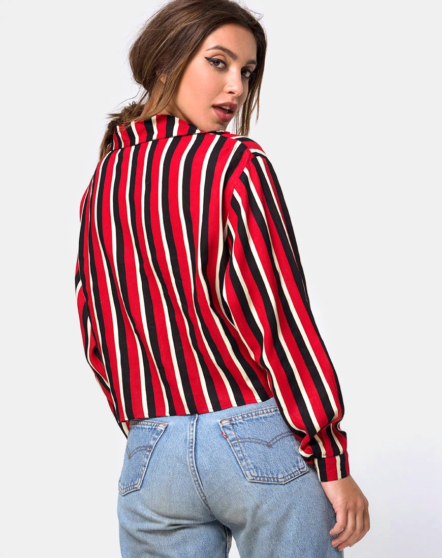 Lauv Hemd in Sunset Stripe Vertikal
