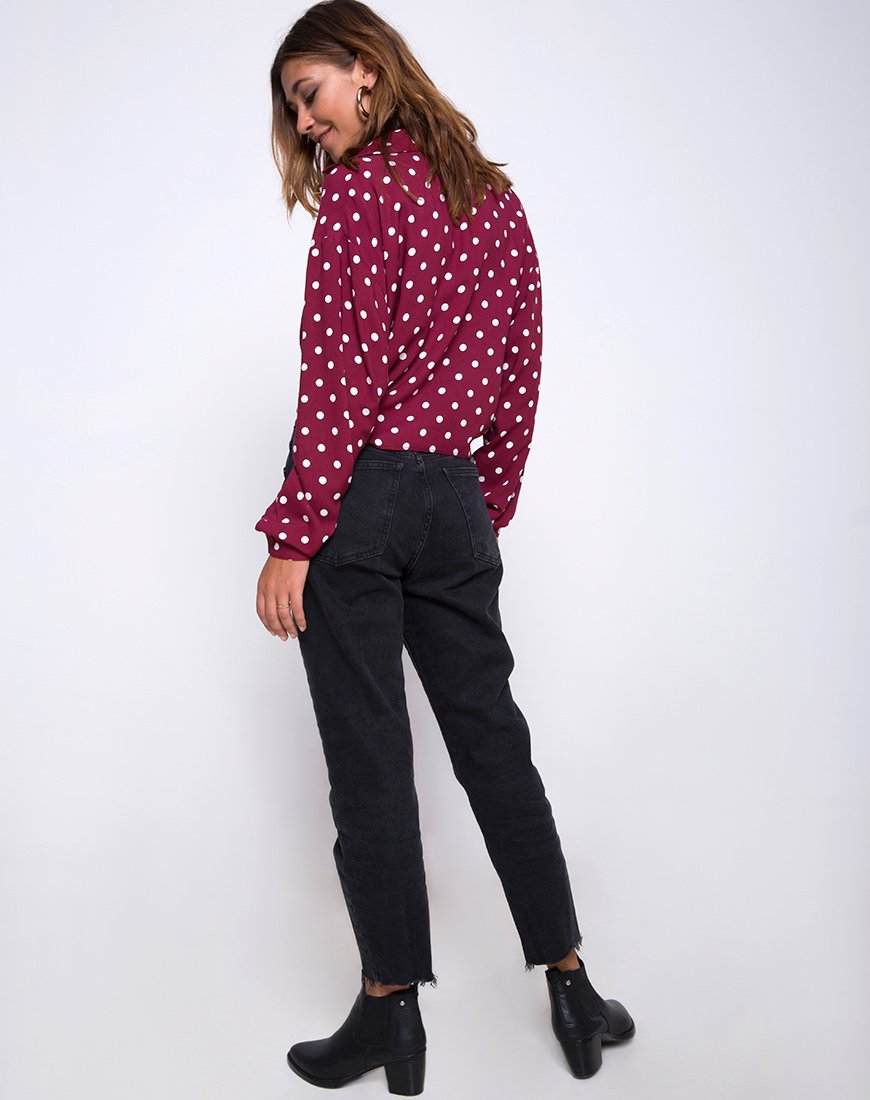 Image von Lauv Shirt in Medium Polka Wein