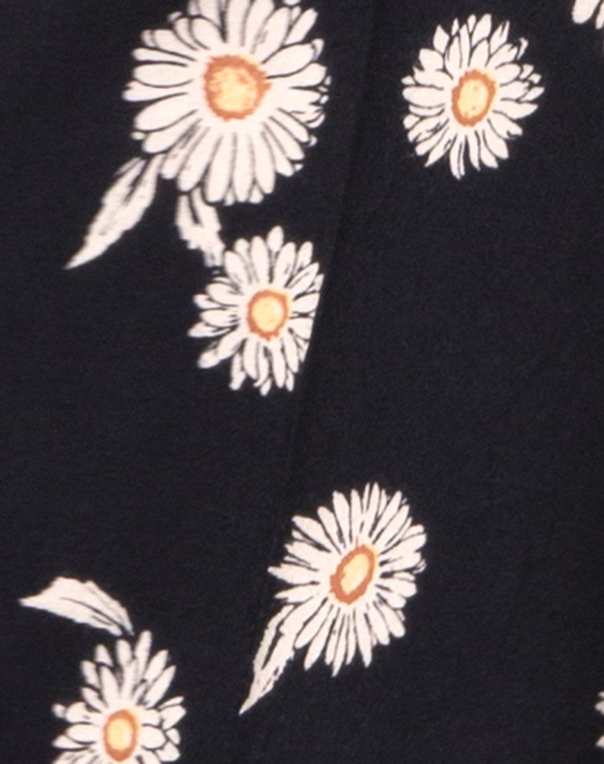 Bild von Laya Wrap Top in Grunge Daisy Floral