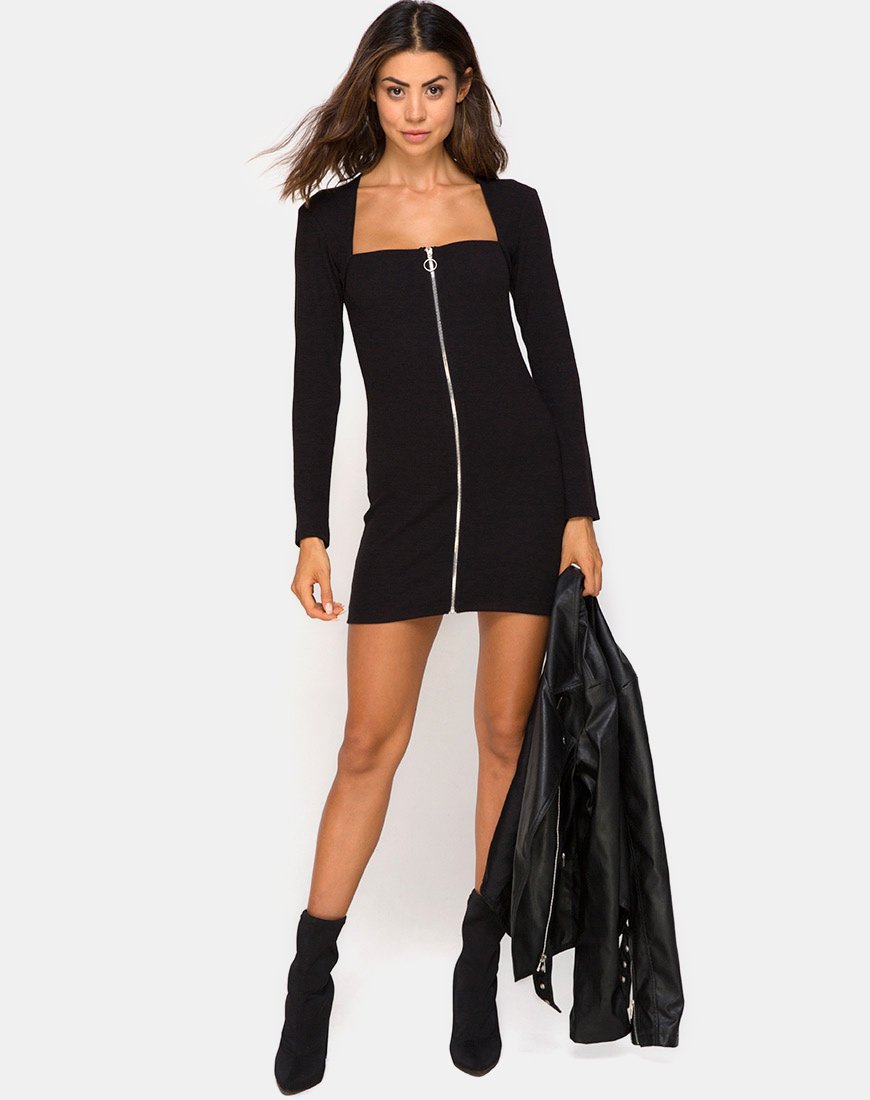 Bild von Leah Minikleid in Schwarz