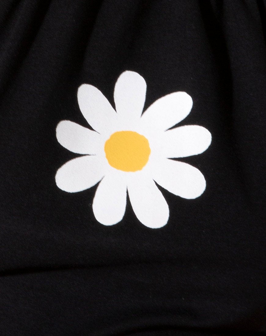 Bild von Lean Crop Top in Schwarz Daisy Placement