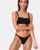 Bild von Leema Bikinioberteil in Schwarz Rib