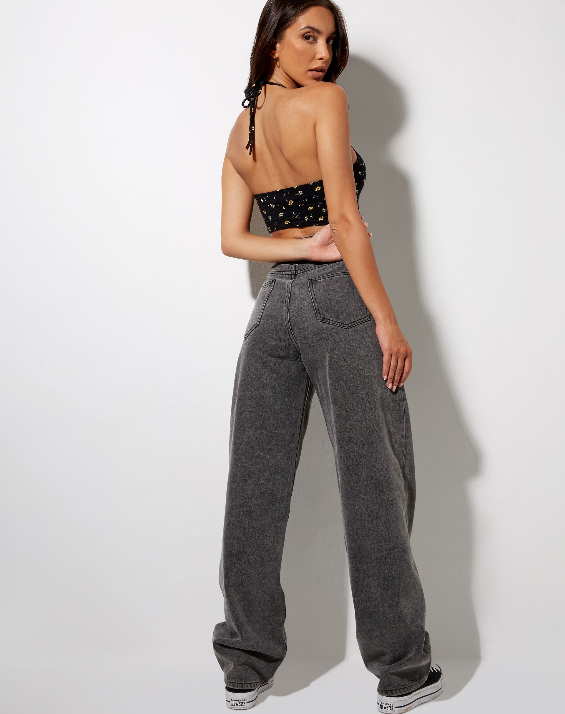 Bild von Lelo Crop Top in Pretty Petal Schwarz