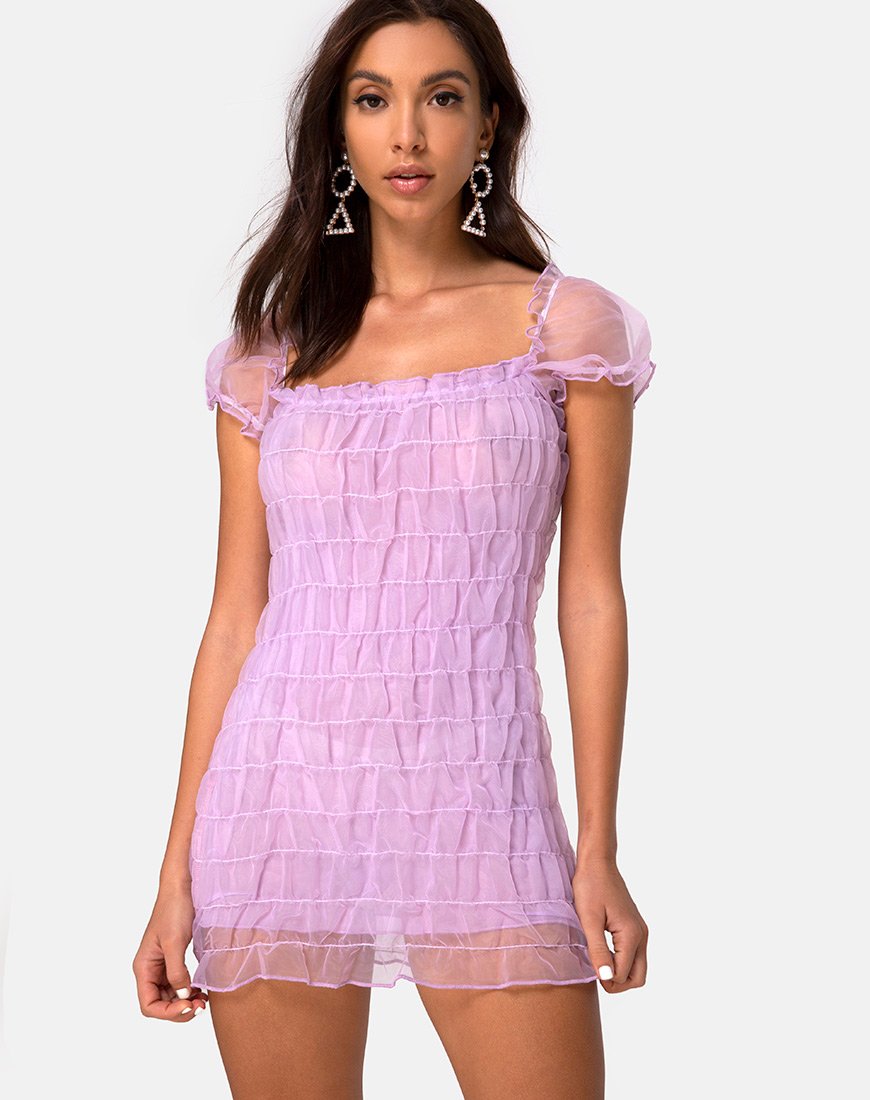 Lenira Minikleid in Flieder