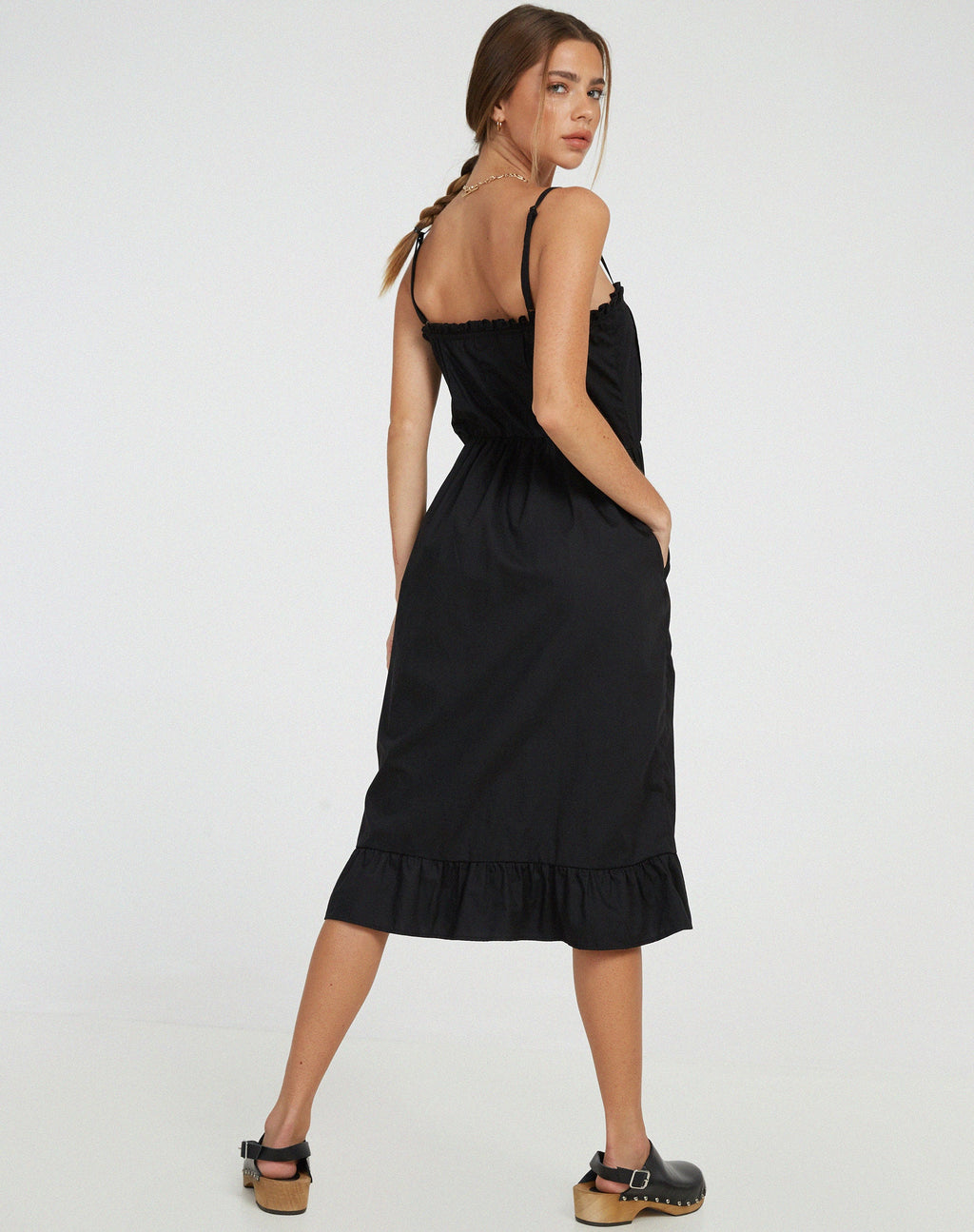 Lennox Midikleid in Schwarz