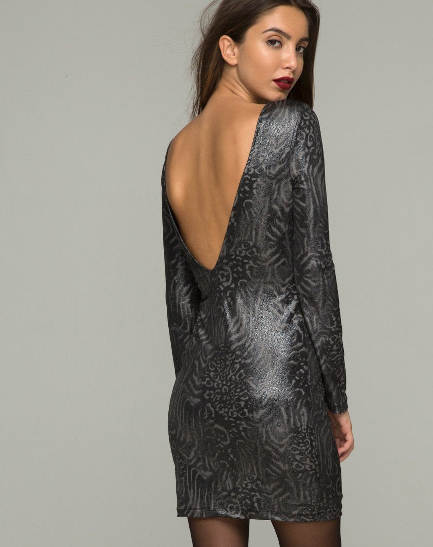 Leo Bodycon Kleid in Animal Slinky