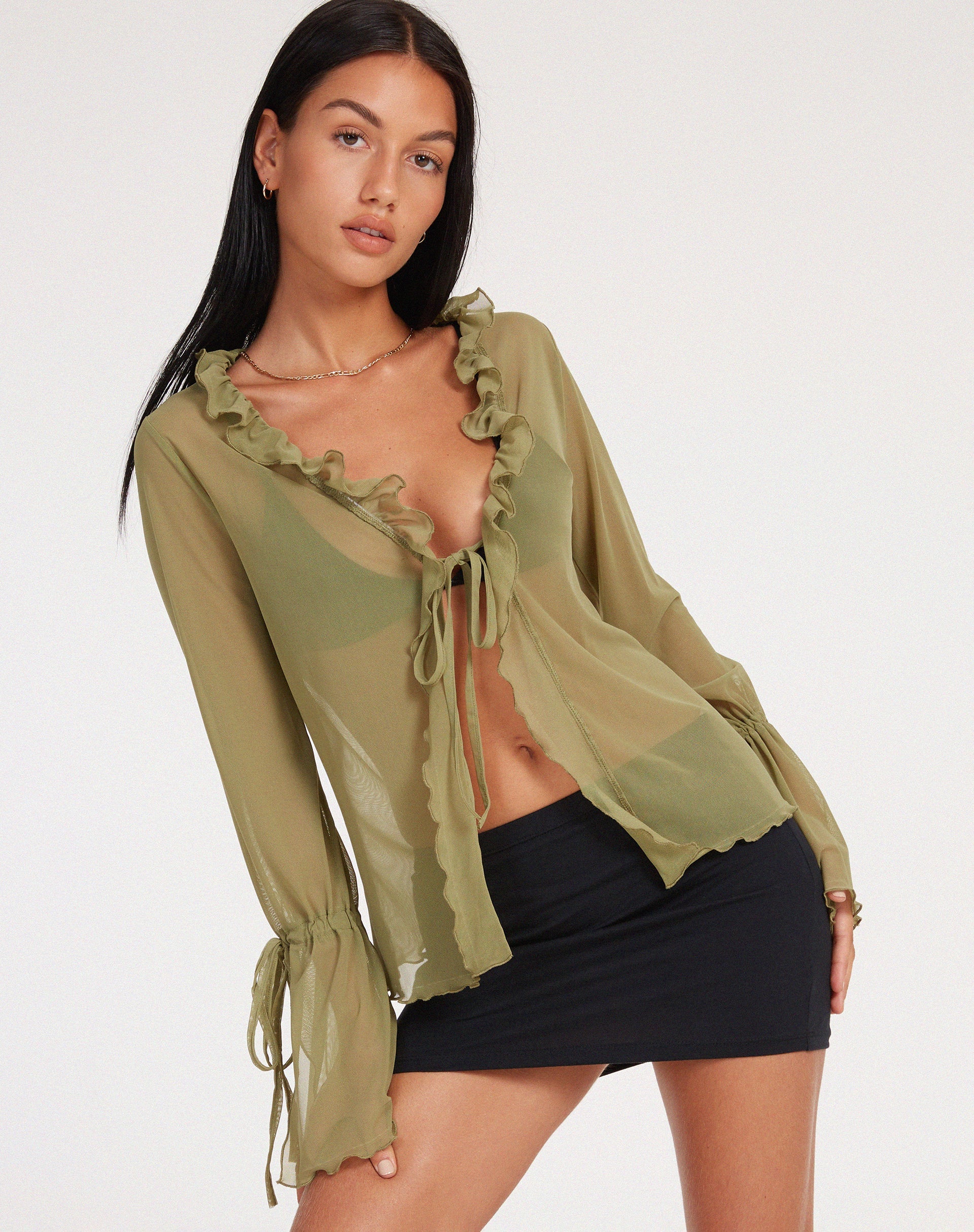 Bild von Leonita Cardi in Mesh Olive