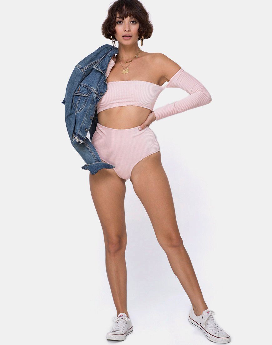 Bild von Lesta Short in flauschigem Strick Candy