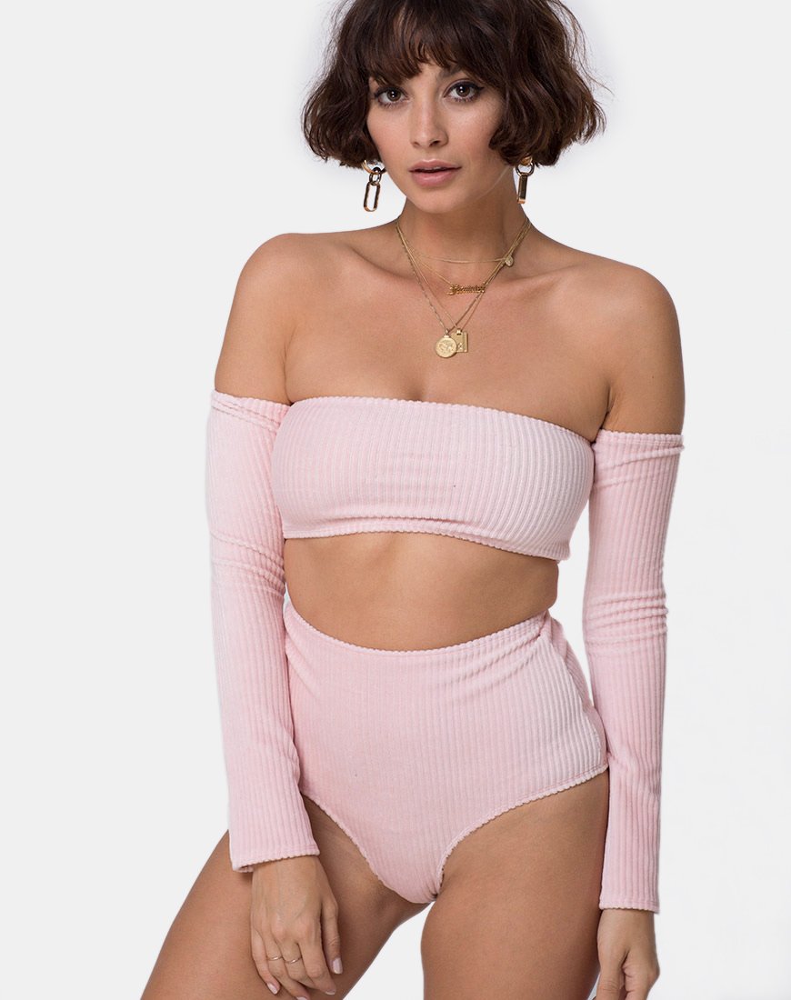 Bild von Lesta Short in flauschigem Strick Candy