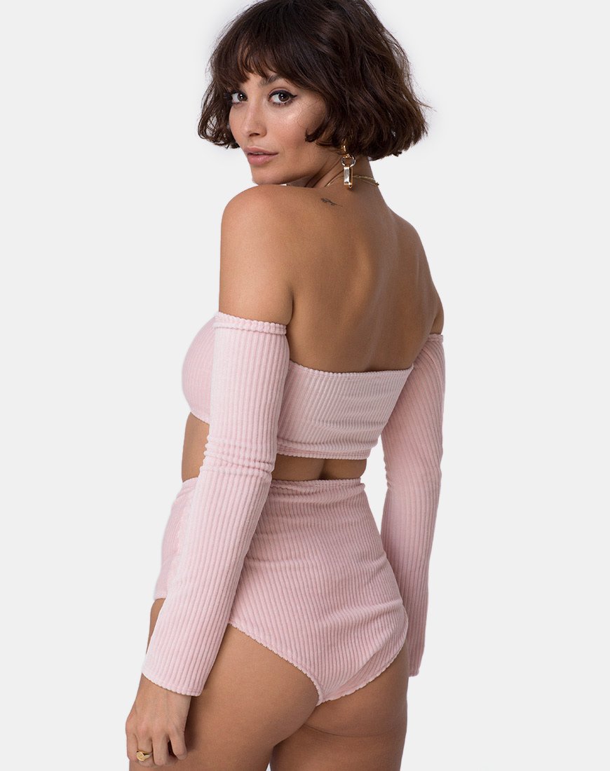 Bild von Lesta Short in flauschigem Strick Candy