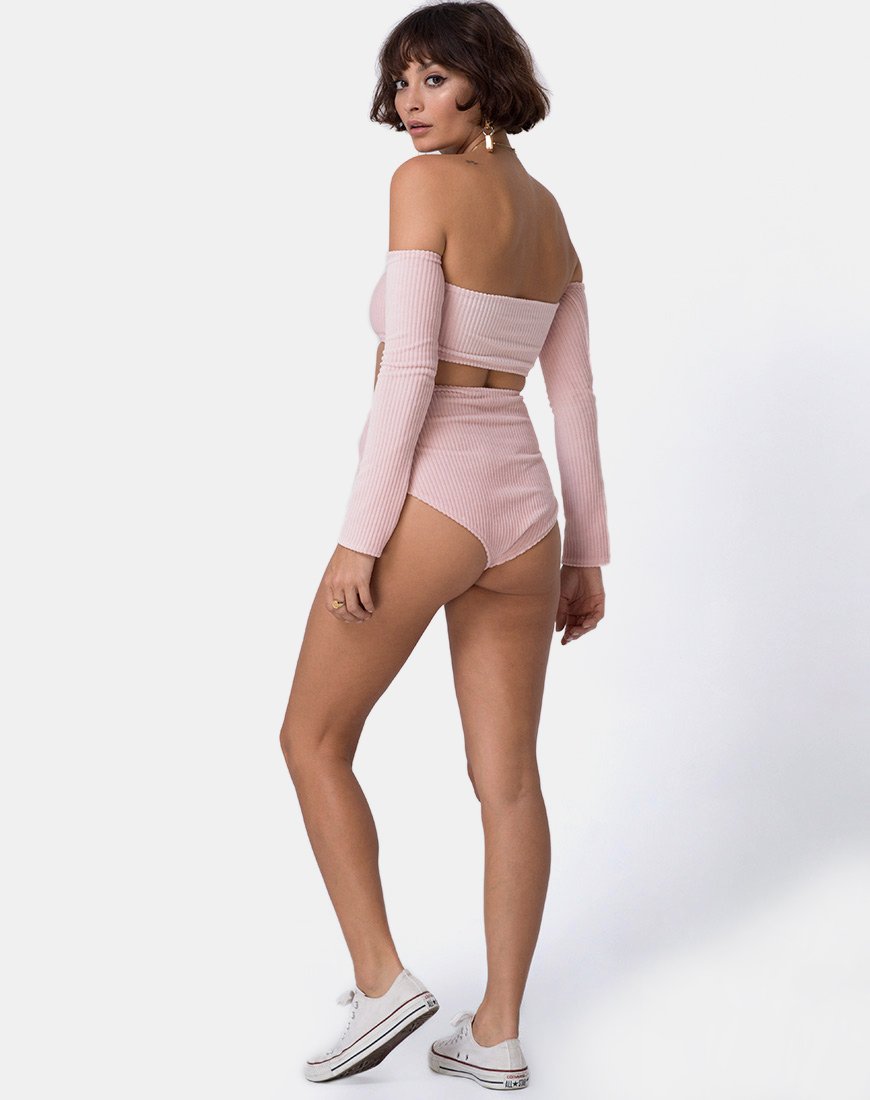 Bild von Lesta Short in flauschigem Strick Candy