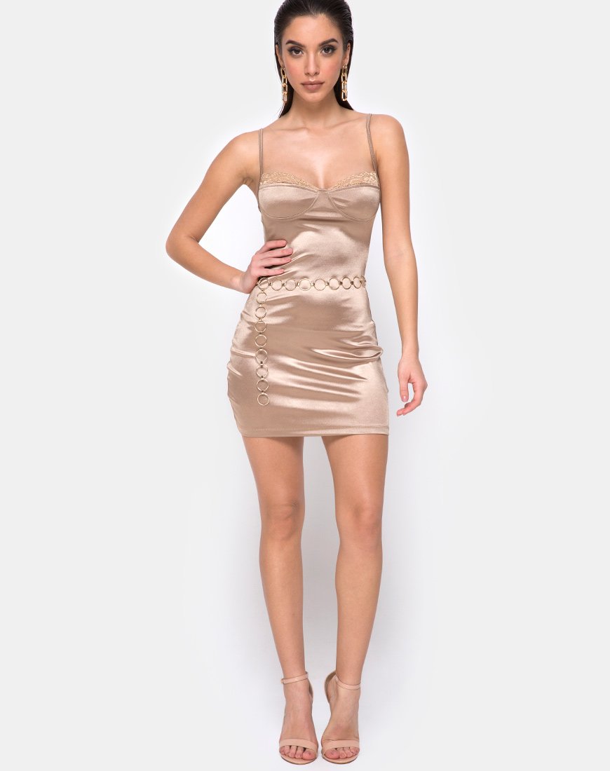 Bild von Lesty Bodycon Kleid in Gold