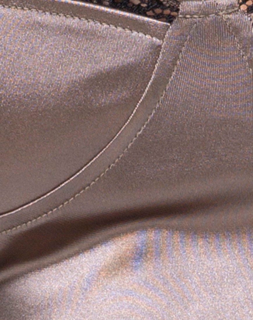 Image of Lesty Bodycon Kleid in Warm Steel