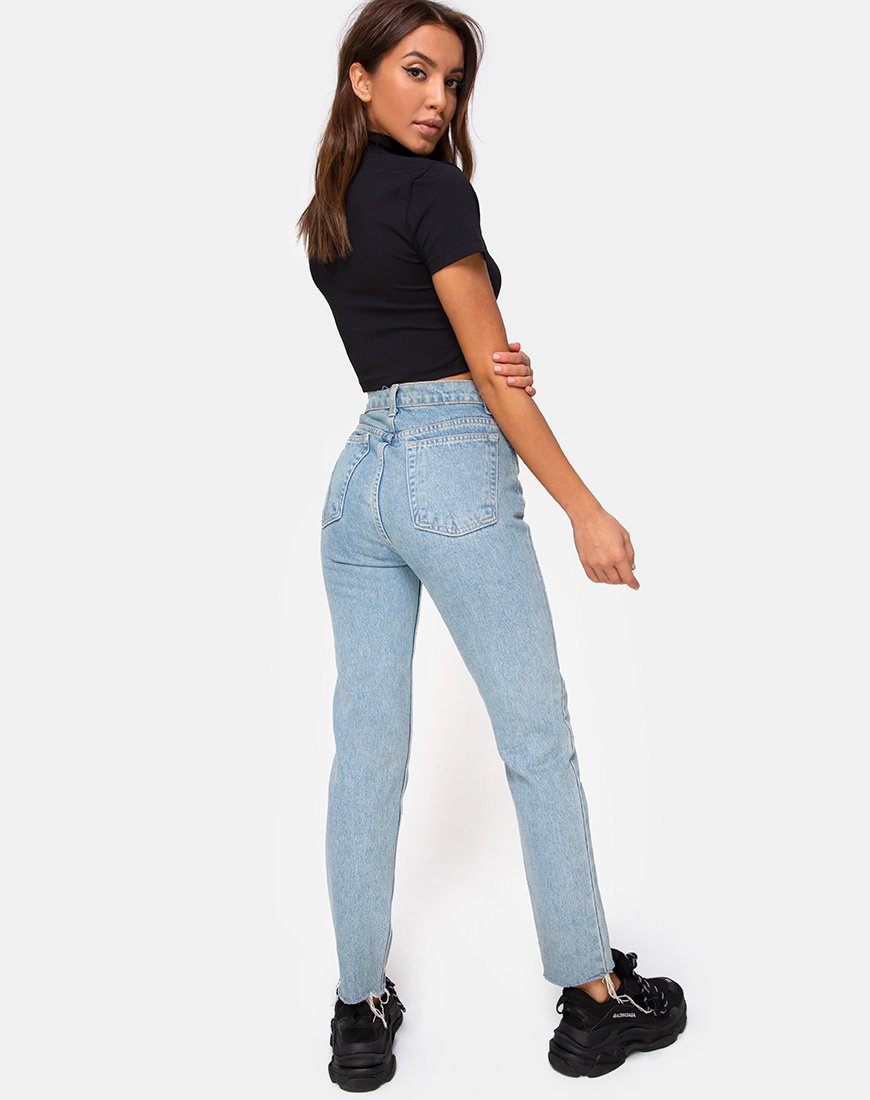 Bild von Lesver Crop Top in Schwarz