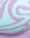 Knit Jagged Swirl Lavendel Mint