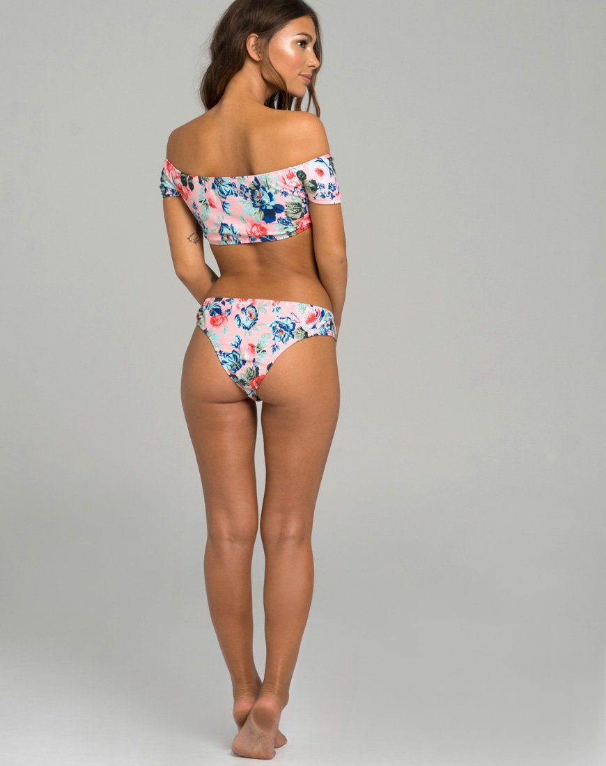Bild von Lila Bikini-Oberteil in Rossa Print