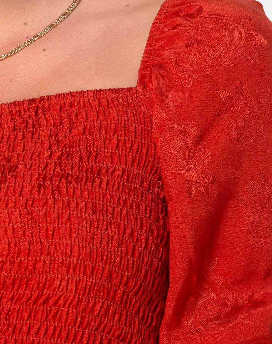 Bild von Lilian Crop Top in Satin Rose Rust