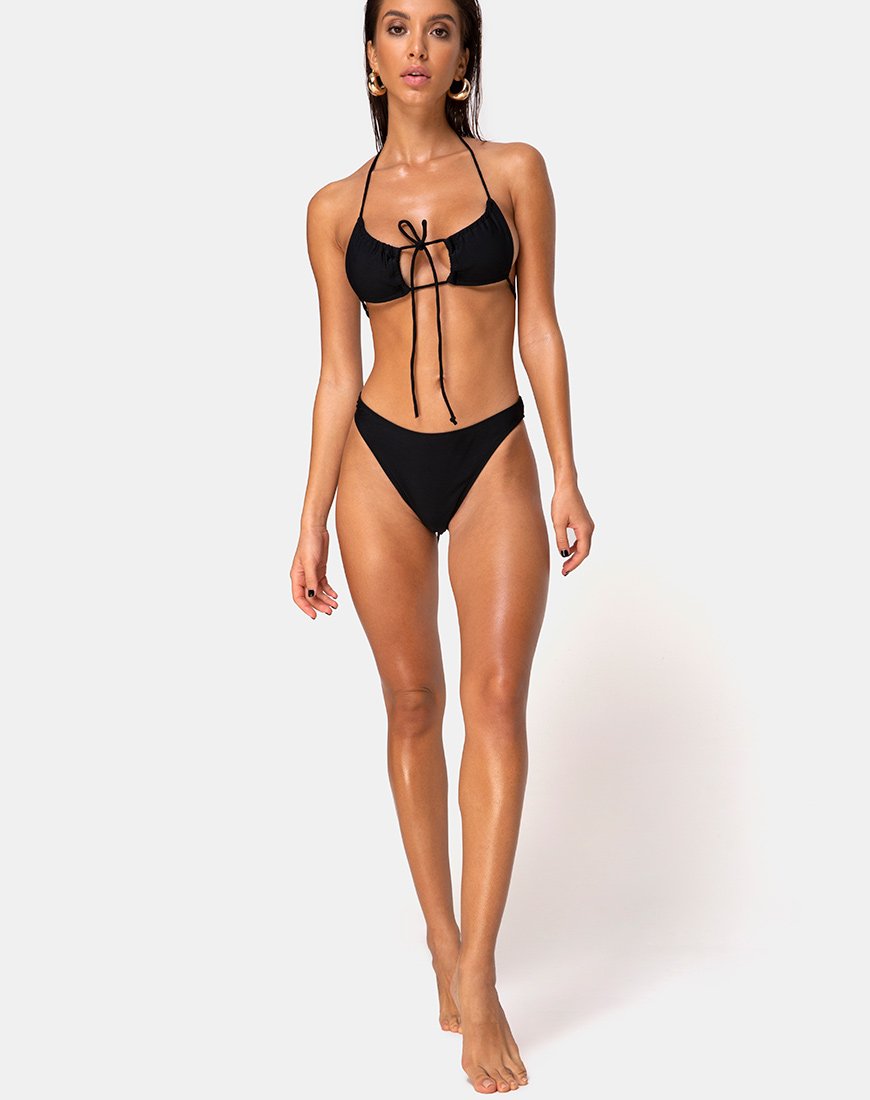 Image of Lillen Bikini-Oberteil in mattem Schwarz
