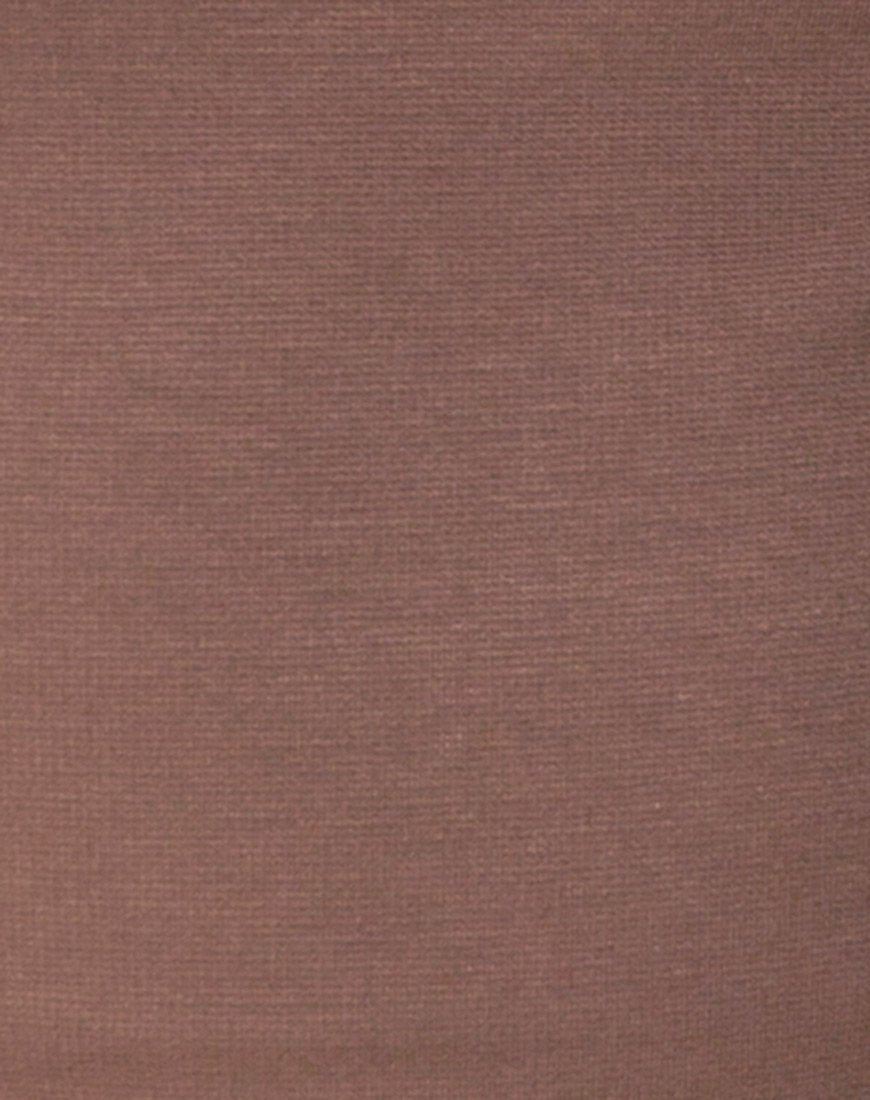 Image of Limsie Kleid in Cacao mit rechteckigem Quadrat