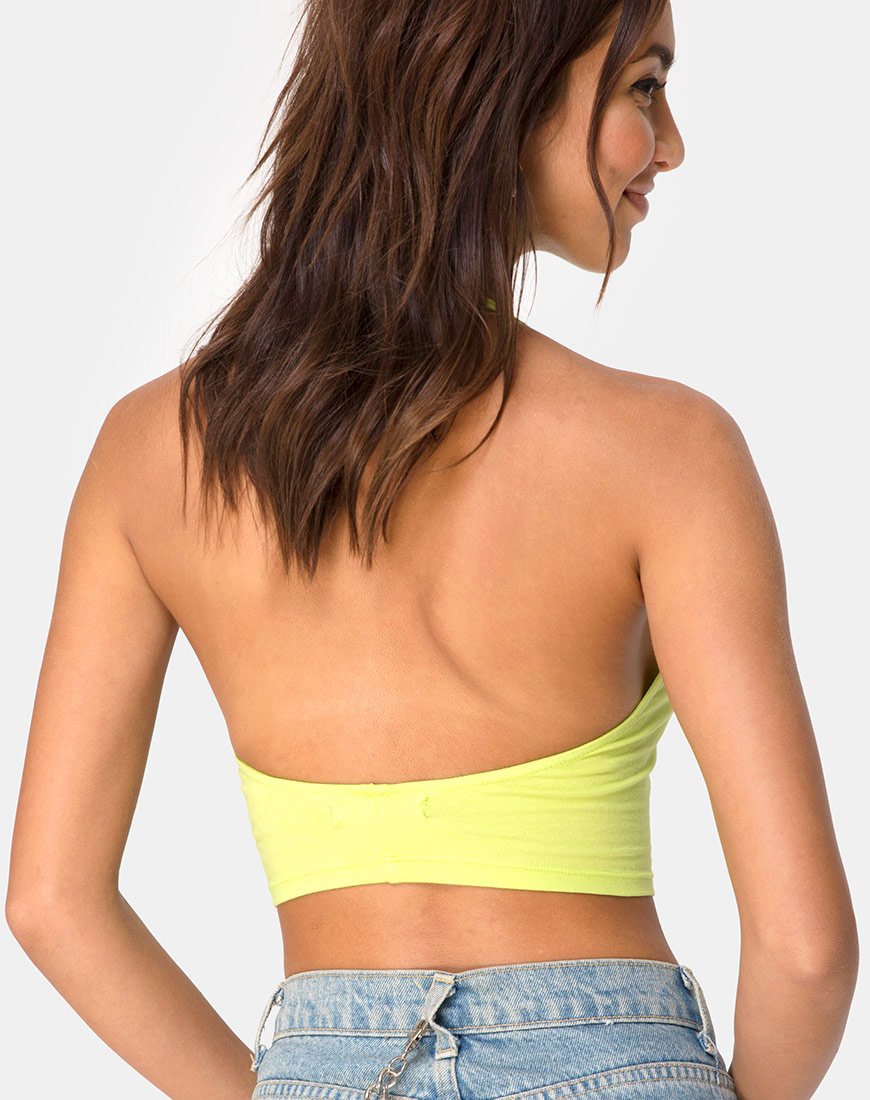 Lini Crop Top in Limette