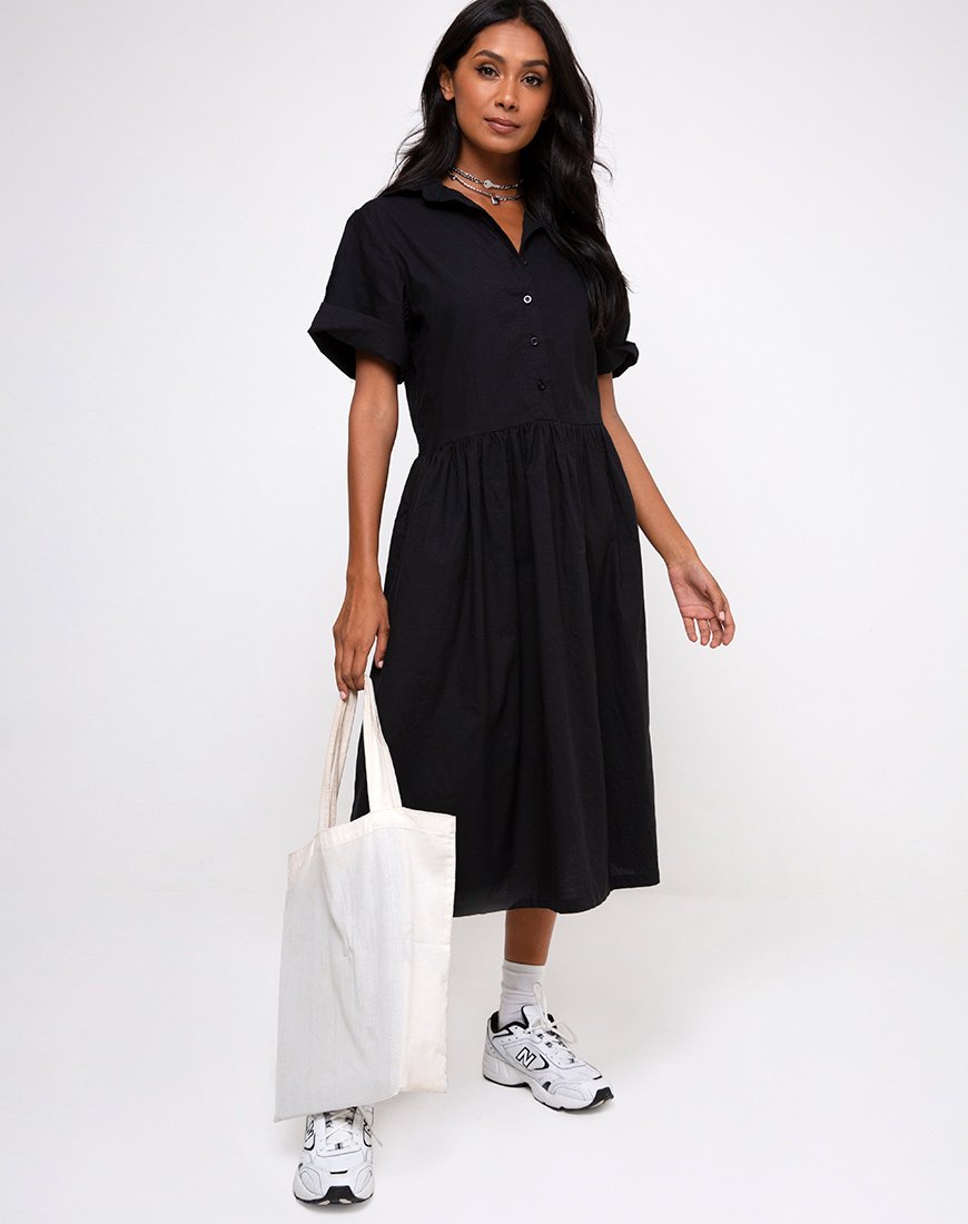 Lista Midikleid in Schwarz