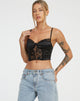 Bild von Litasa Korsett-Top in Satin Schwarz