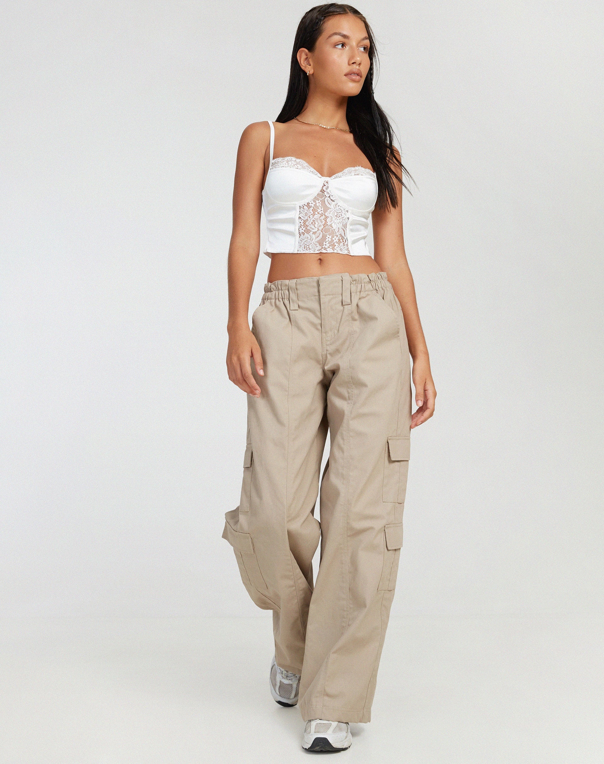 Bild von Litasa Korsett-Top in Satin Elfenbein