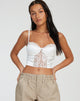 Bild von Litasa Korsett-Top in Satin Elfenbein