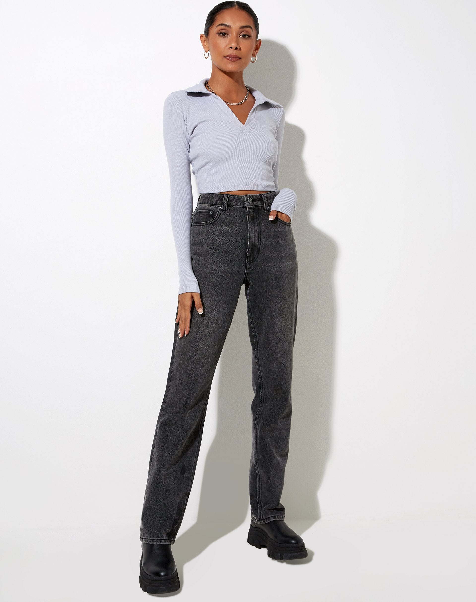 Bild von Lody Crop Top in Lunar Rock