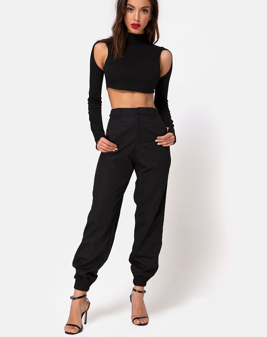 Bild von Lomiva Crop Top in Schwarz