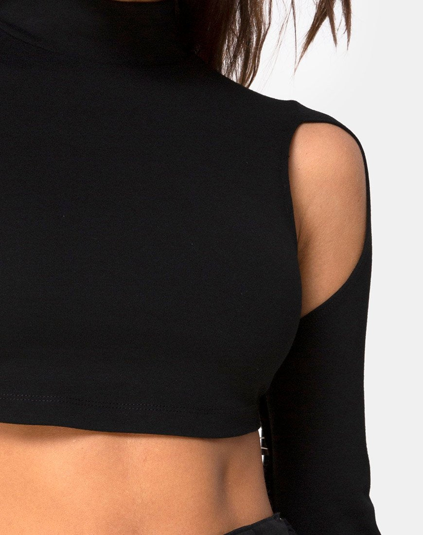 Bild von Lomiva Crop Top in Schwarz