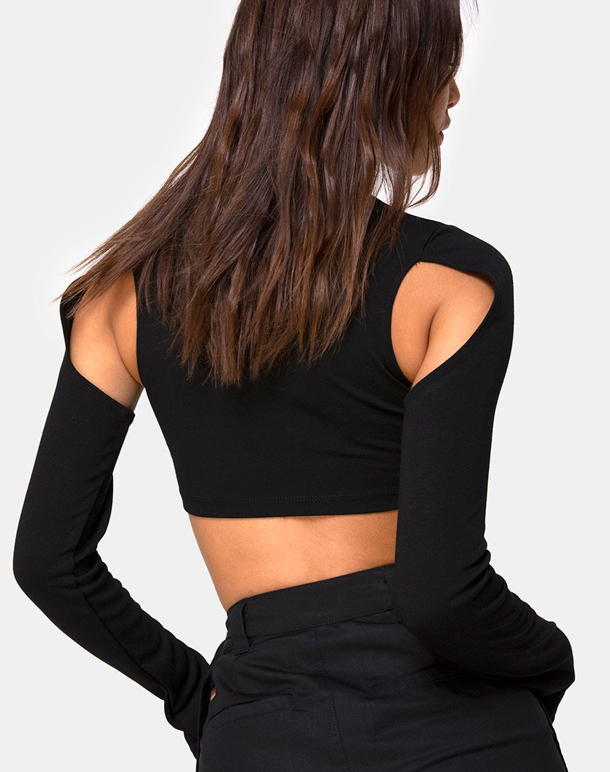 Bild von Lomiva Crop Top in Schwarz