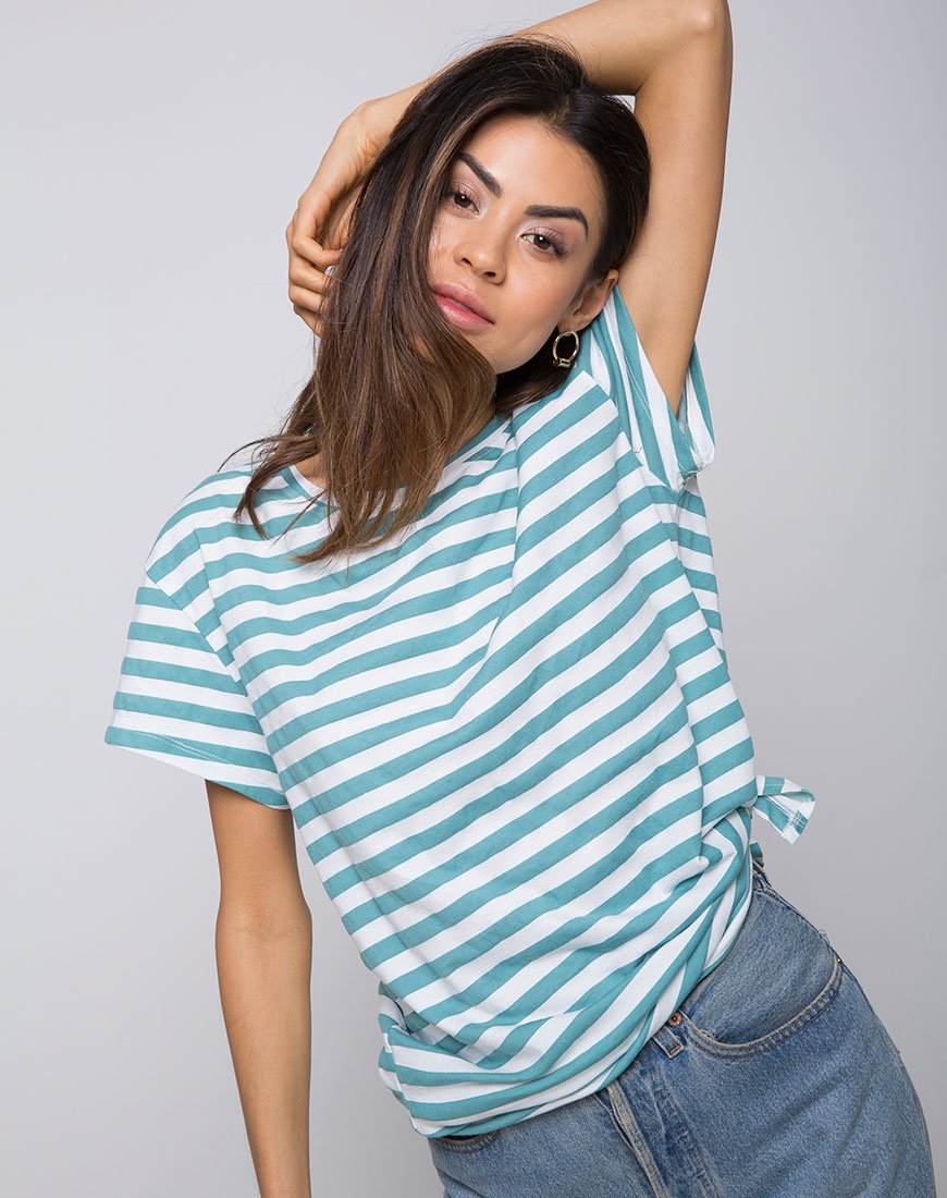 Image von Loose Knot Top in Mid Stripe
