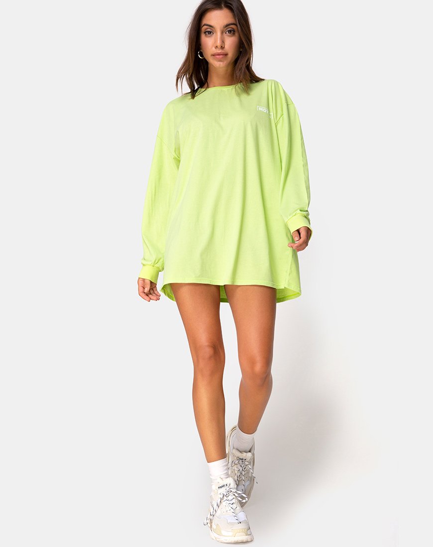 Bild von Lotsun Sweatshirt in Motel No Vacancy Fluro Grün