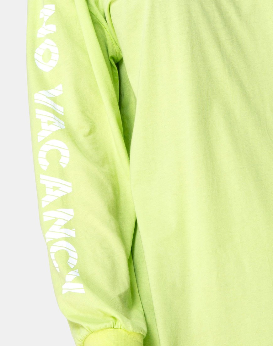Bild von Lotsun Sweatshirt in Motel No Vacancy Fluro Grün