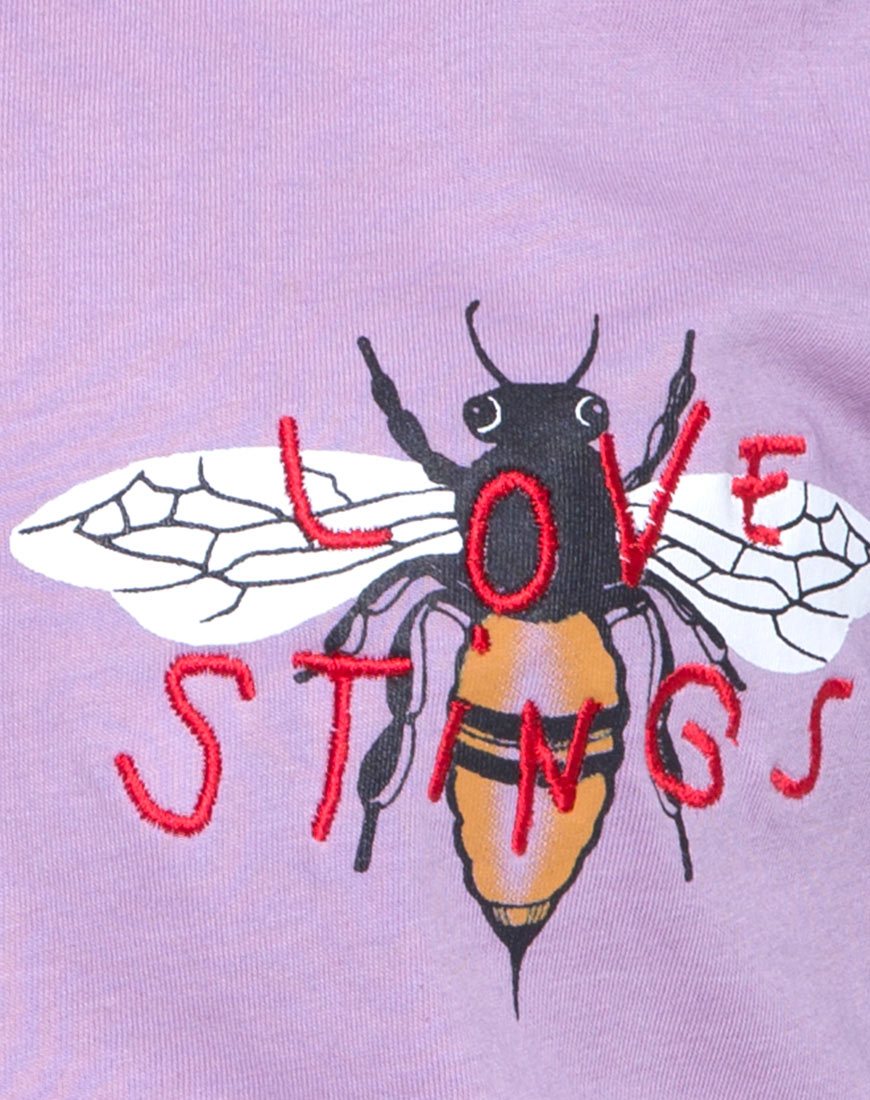 Bild von Oversize Basic Tee in Lovestings Flieder