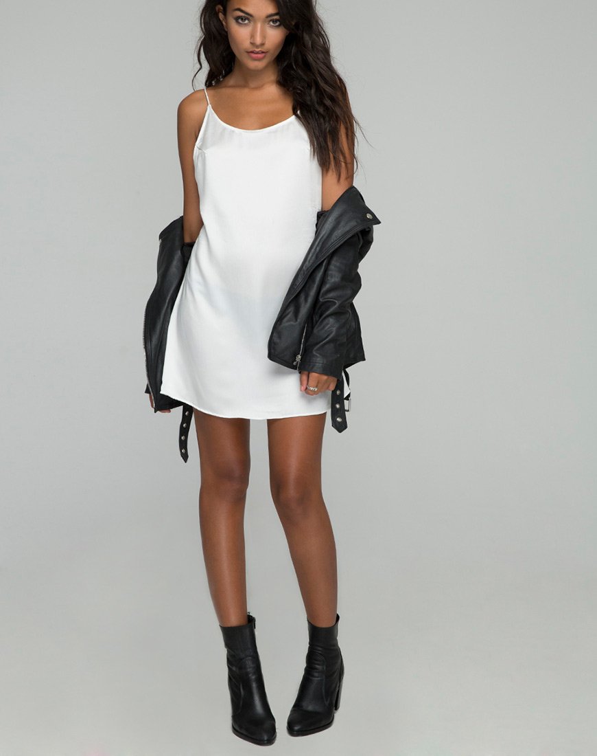 Image of Lucille Slip Dress aus Satin Bone
