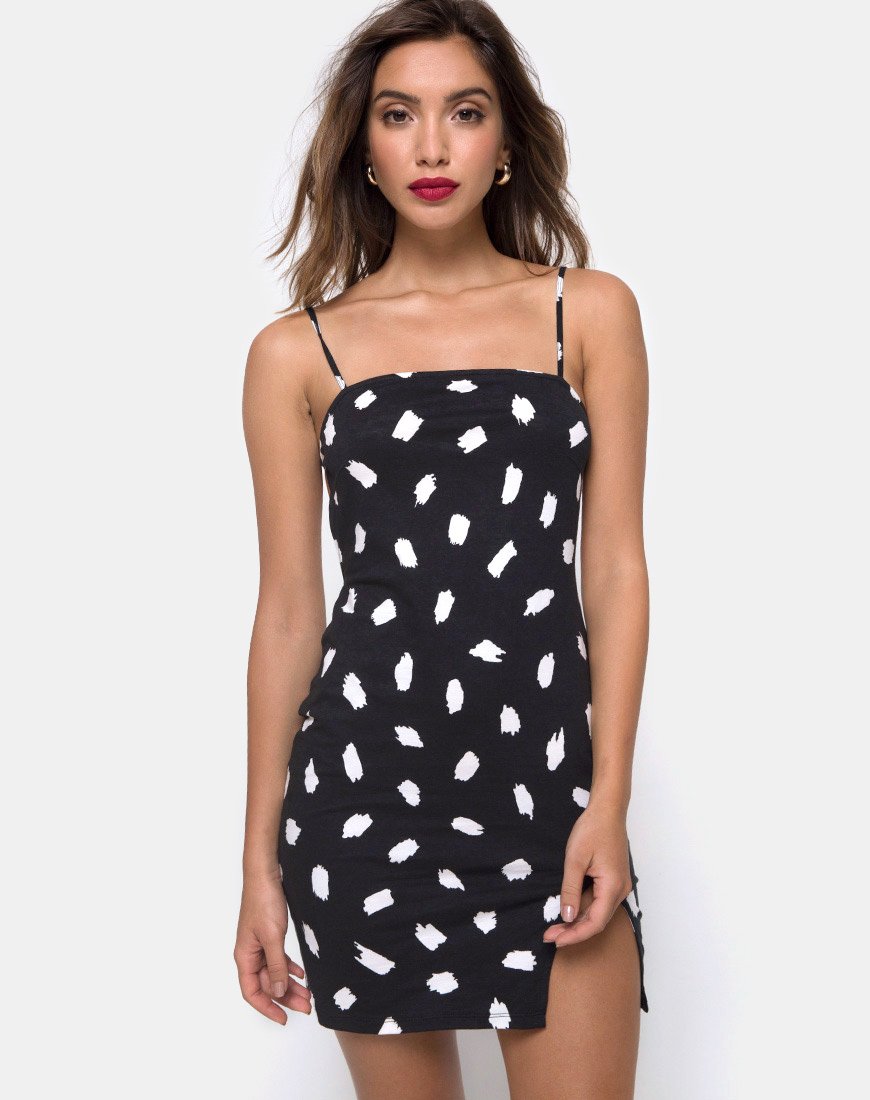 Lucine Kleid aus Diana Dot Schwarz