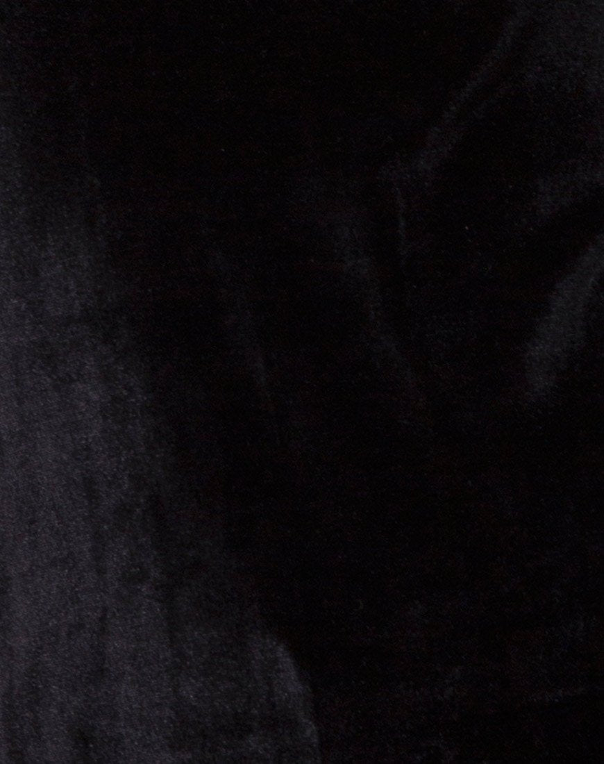 Image of Lucine Kleid aus schwarzem Samt